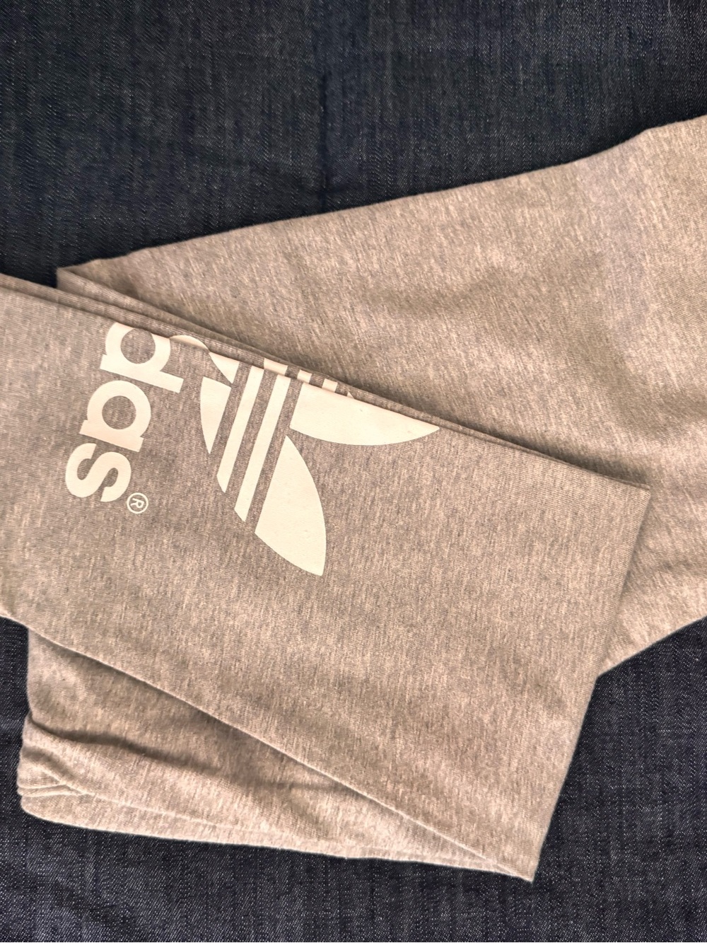 adidas Gray Logo leggings never worn